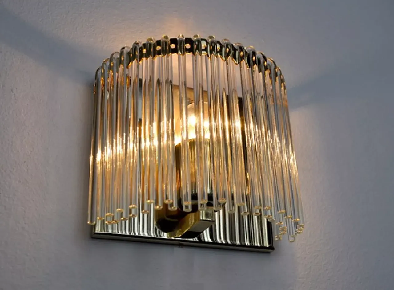 Triedi Murano glass wall lamp, 1970s 5