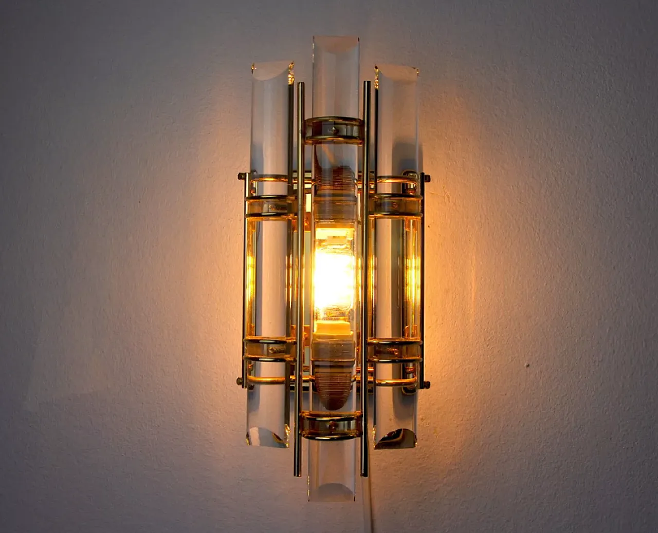 Triedi Murano glass wall lamp, 1970s 5