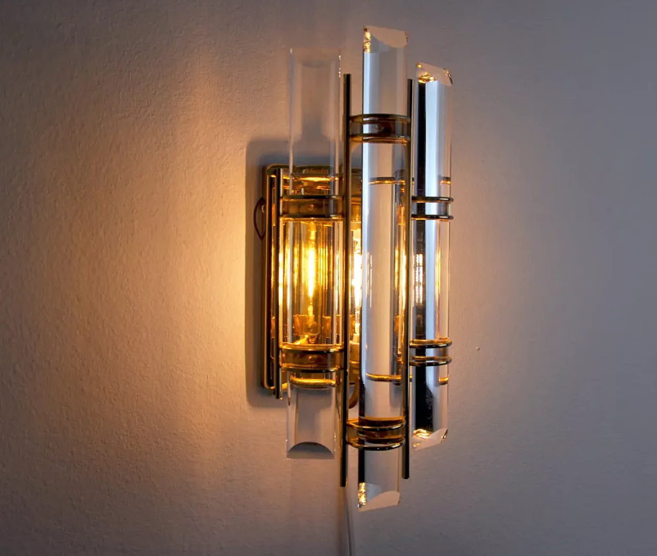 Triedi Murano glass wall lamp, 1970s 7