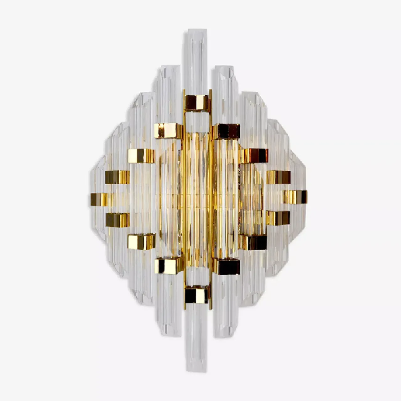 Triedi single wall lamp in Murano glass, 1970s 1