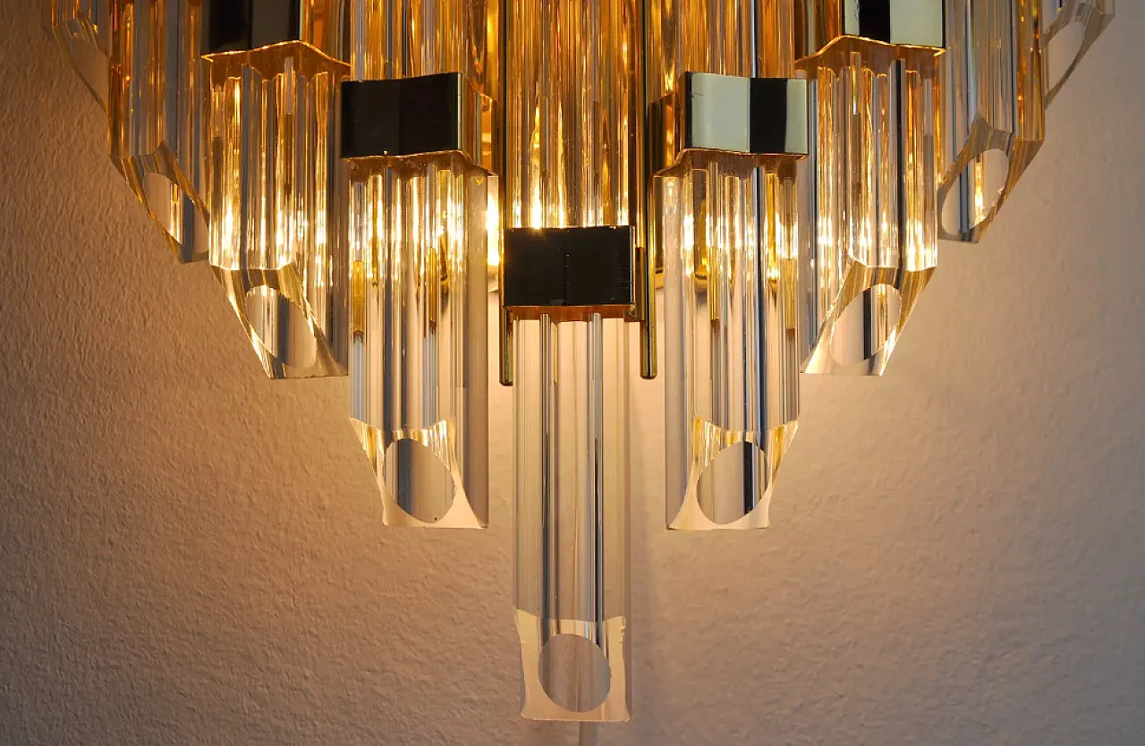 Triedi single wall lamp in Murano glass, 1970s 7