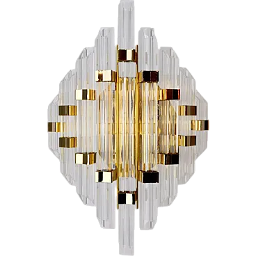 Triedi single wall lamp in Murano glass, 1970s