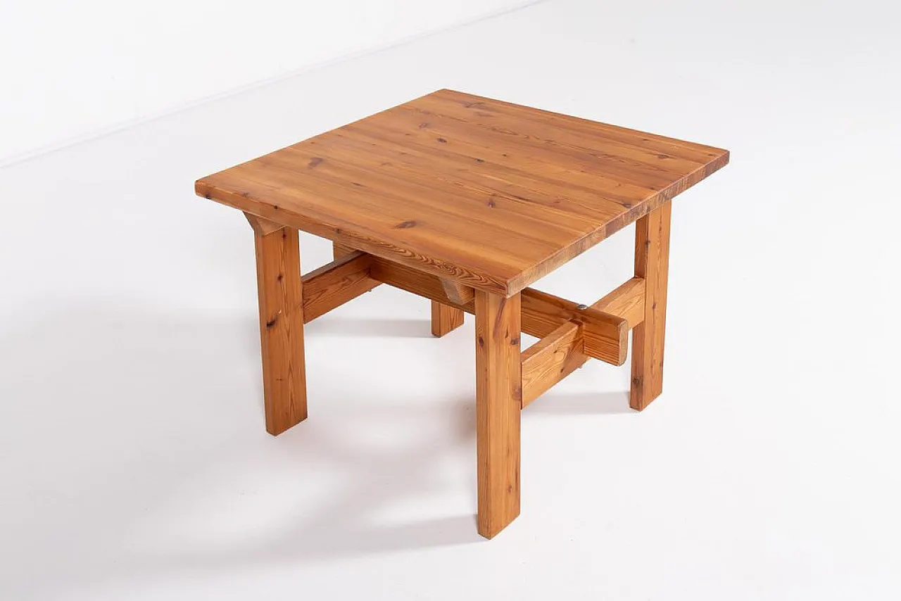 Scandinavian modern pine coffee table, late 29th century 1