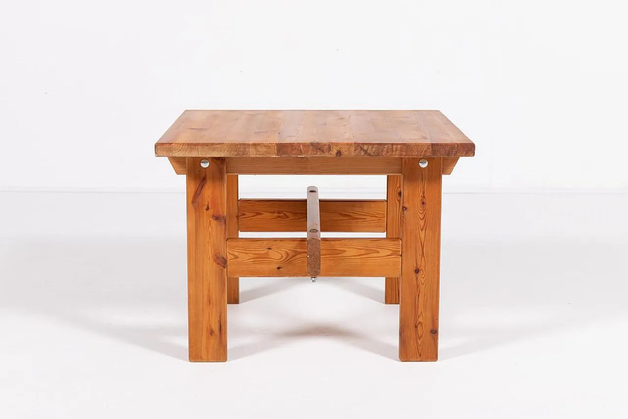 Scandinavian modern pine coffee table, late 29th century 2