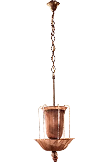 Murano glass chandelier by Vittorio Zeccchin, 1920s