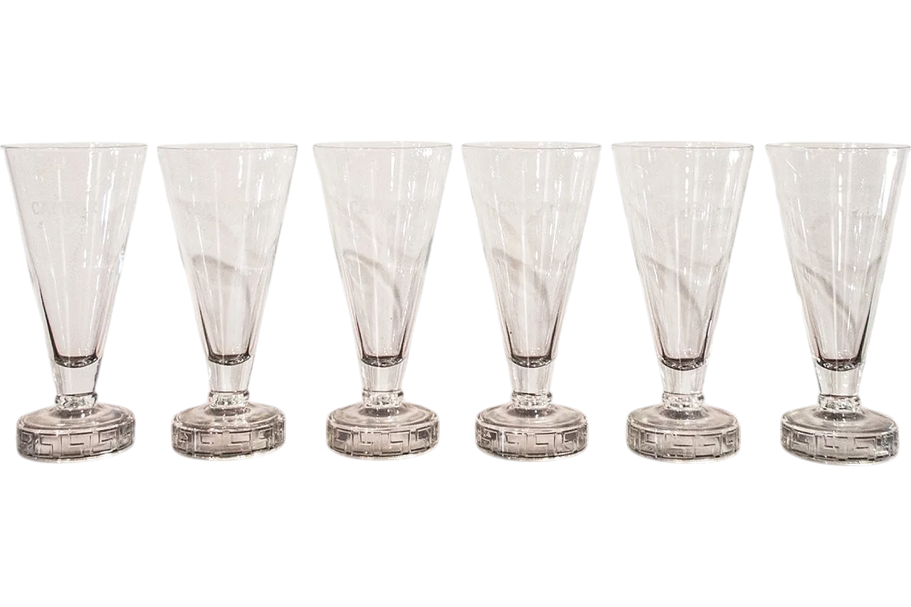 6 Campari Greca glasses by Matteo Thun for Alessi, 1980s 7