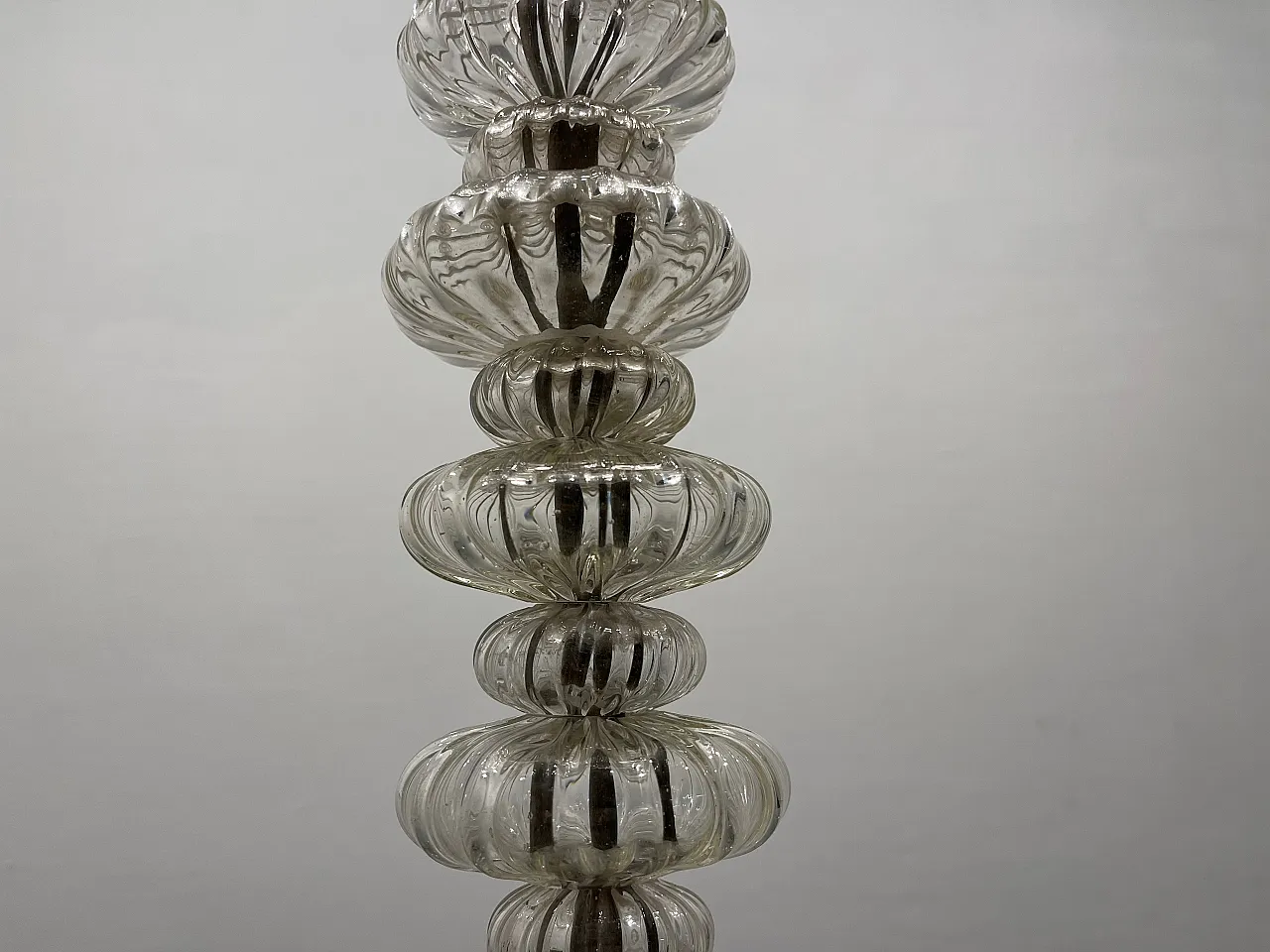 Large Venetian Murano Glass Chandelier, 1960s 17