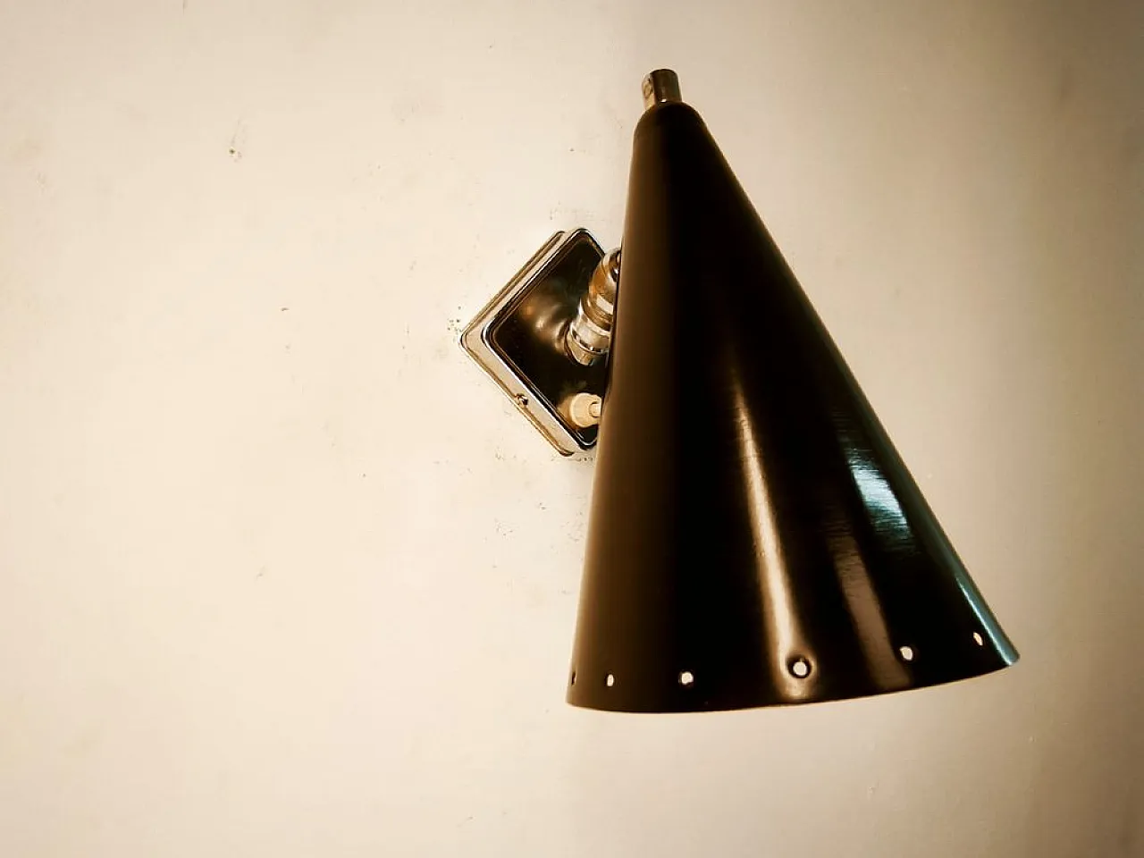 Wall light with adjustable joint and switch on base, 1960s 6