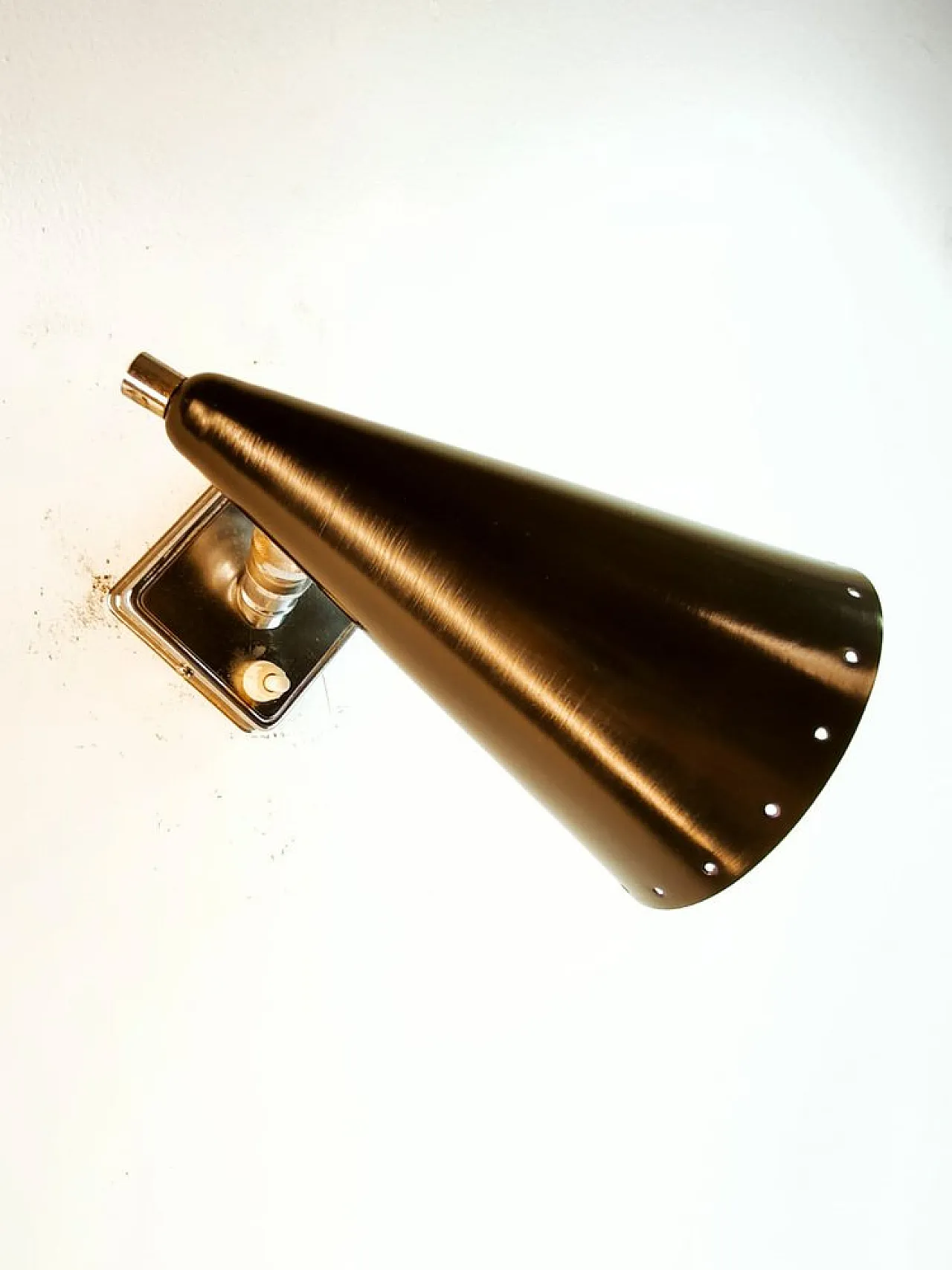 Wall light with adjustable joint and switch on base, 1960s 14