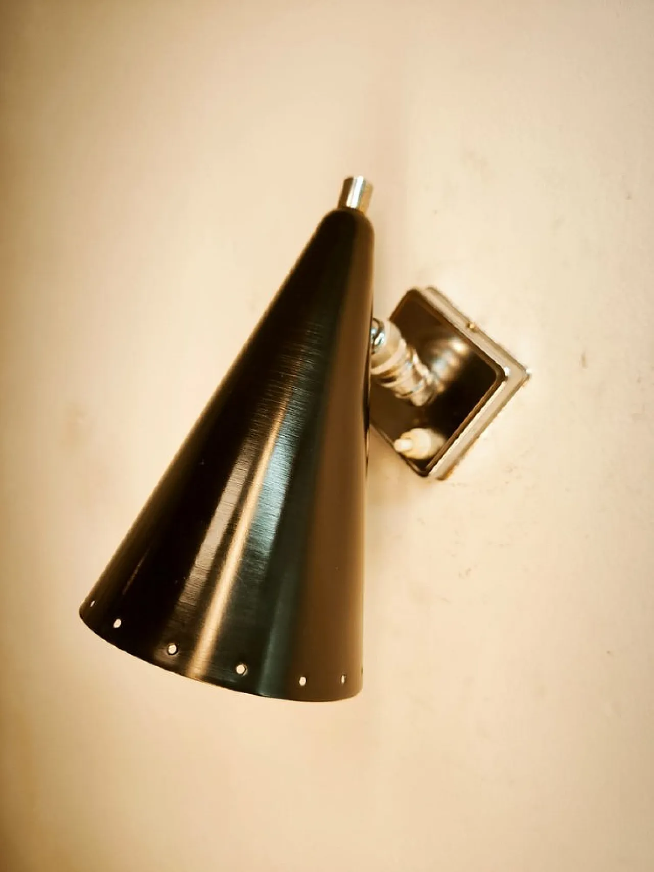 Wall light with adjustable joint and switch on base, 1960s 20