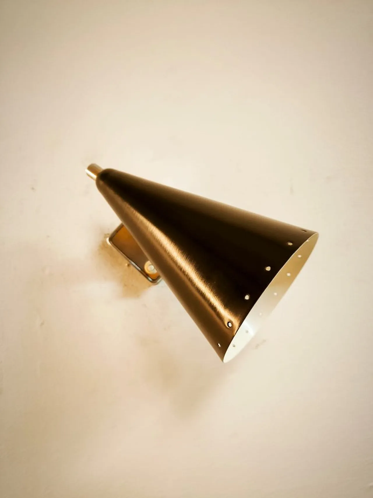 Wall light with adjustable joint and switch on base, 1960s 30