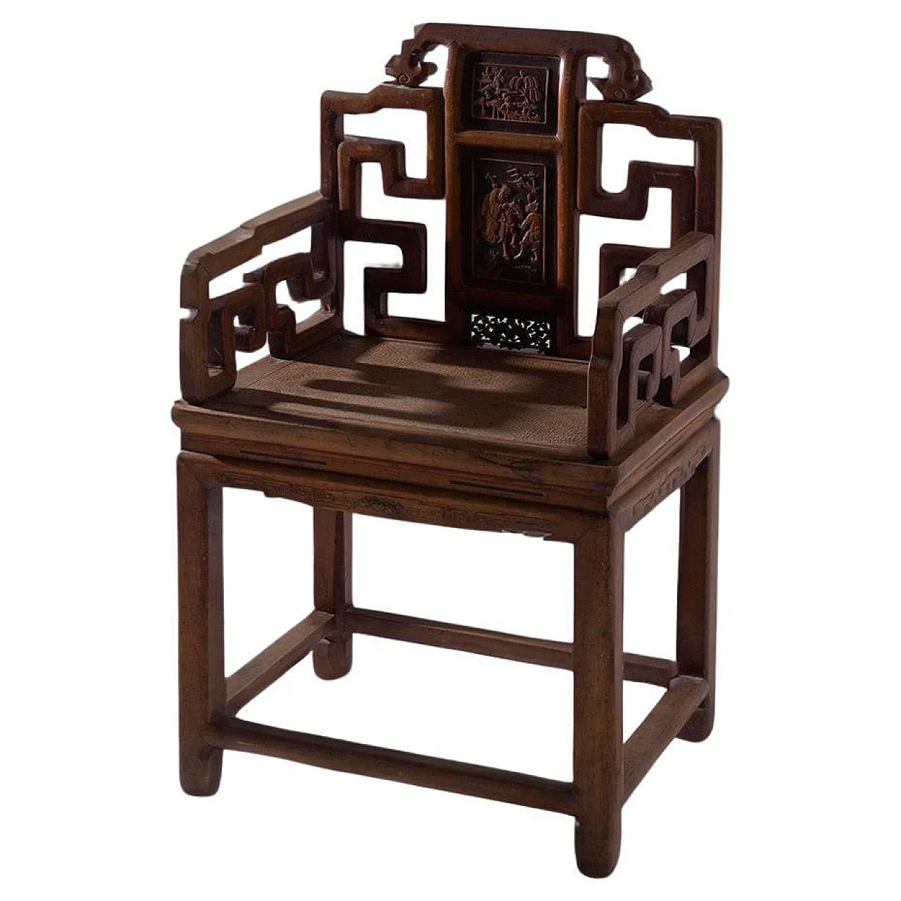 Chinese traditional Qing style wooden armchair, early 20th century 1