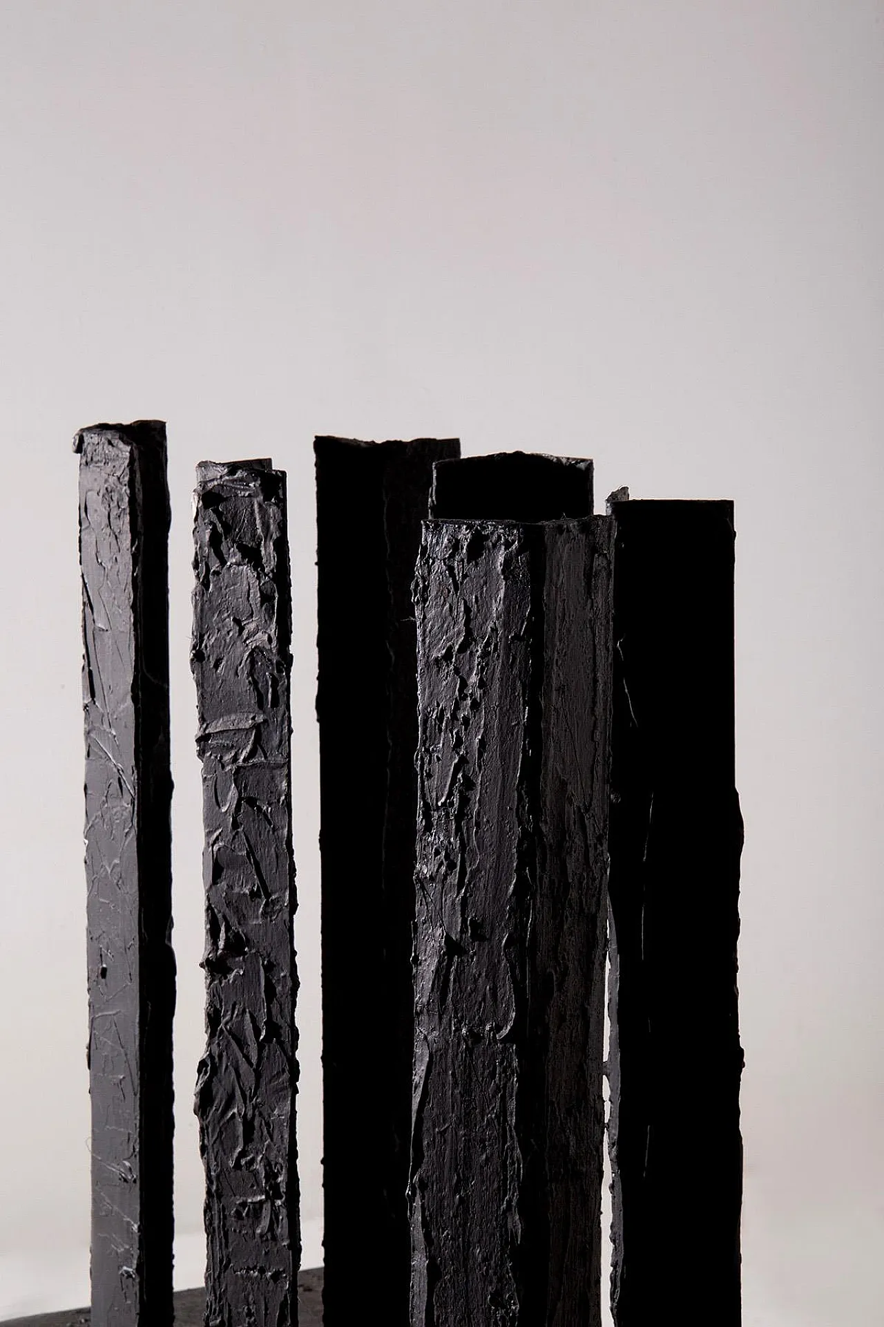 Post modern sculpture in wood and iron, 1980s 3