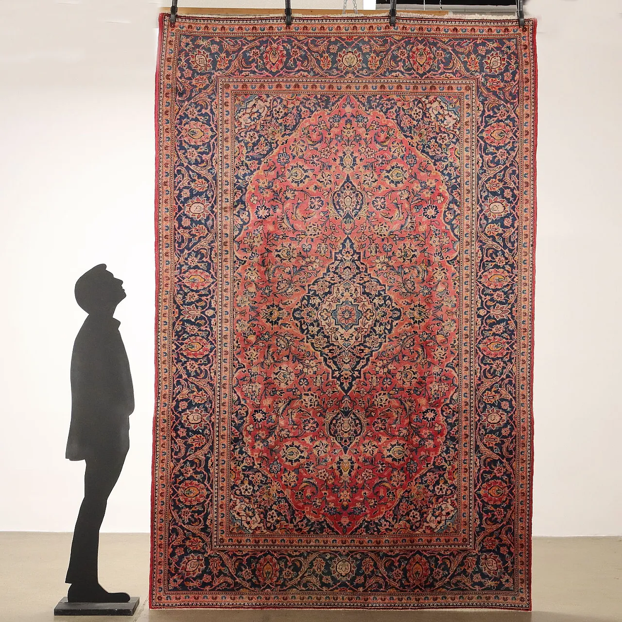 Keshan cotton and wool carpet, late 20th century 2