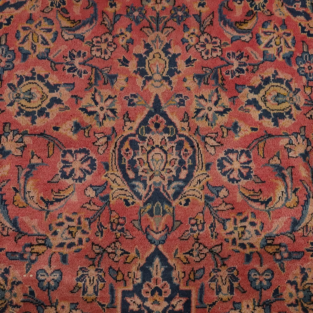 Keshan cotton and wool carpet, late 20th century 4