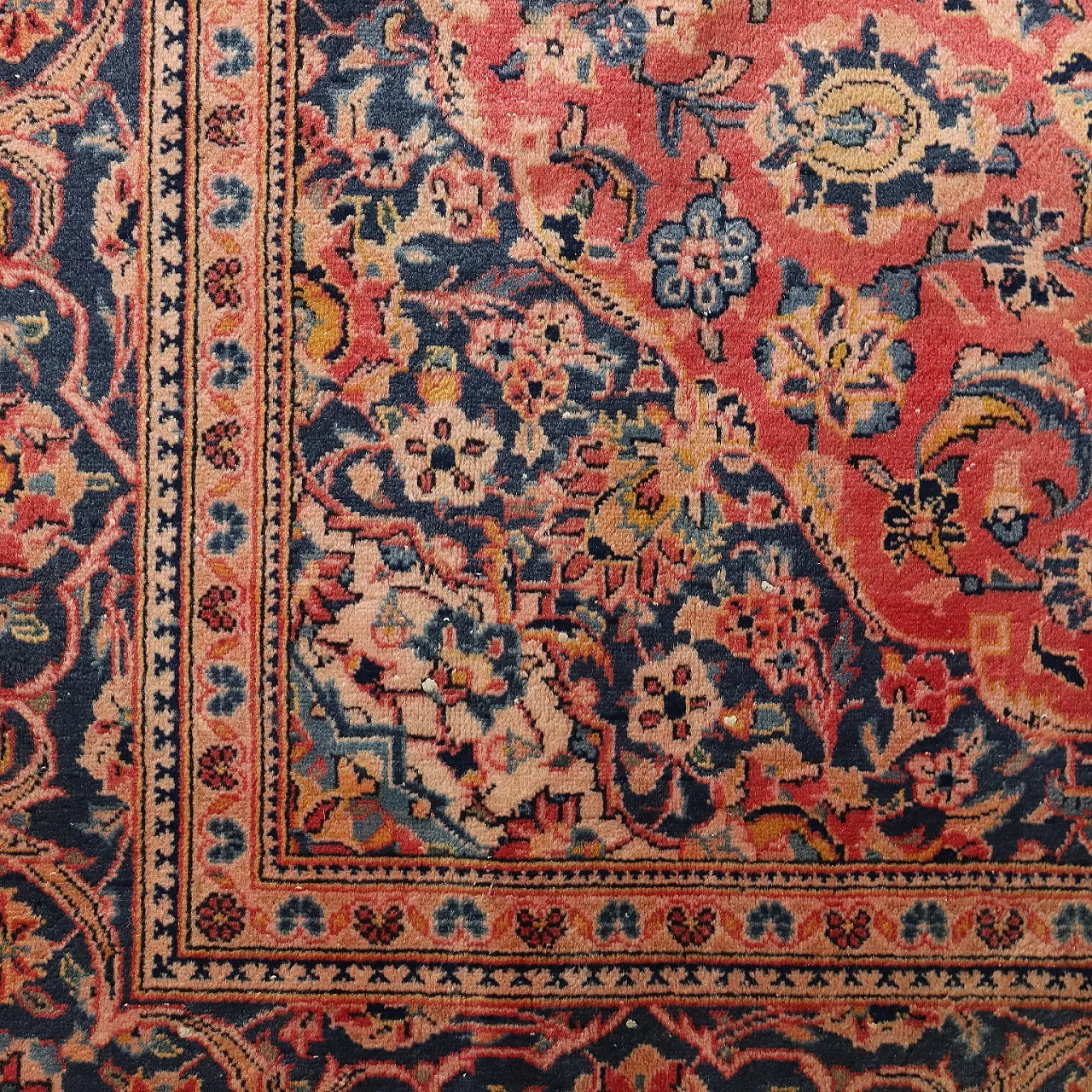 Keshan cotton and wool carpet, late 20th century 5