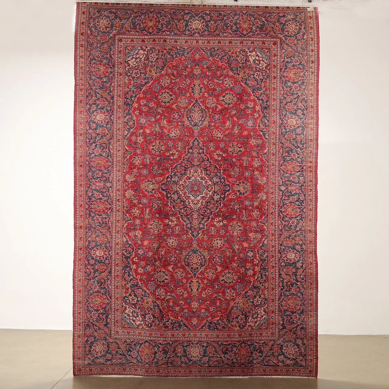 Keshan cotton and wool carpet, late 20th century 7