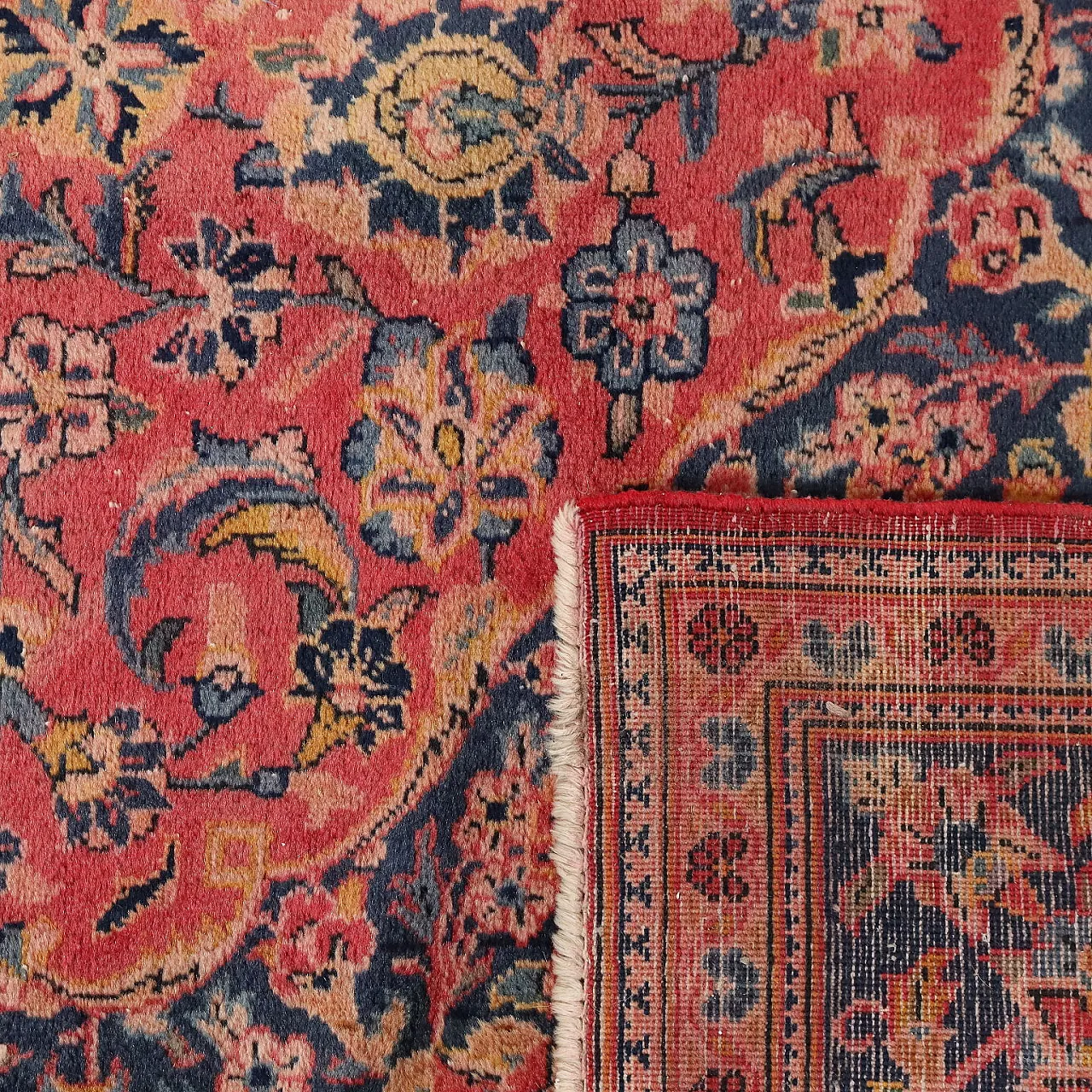 Keshan cotton and wool carpet, late 20th century 10