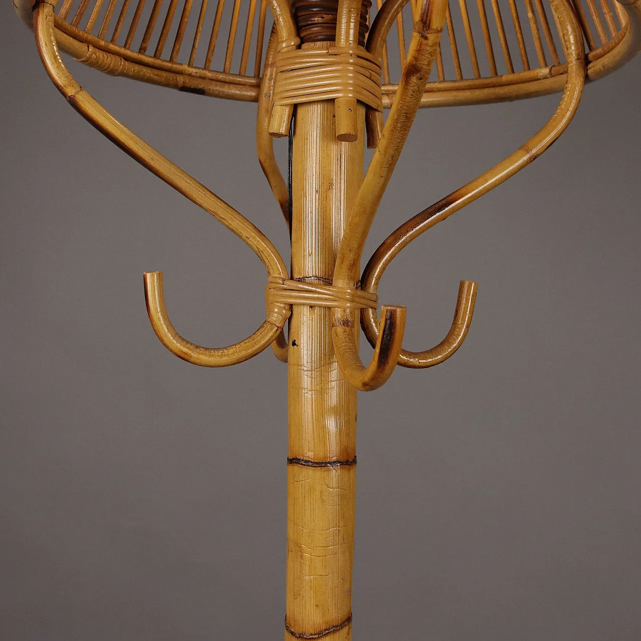 Floor lamp bamboo, 1970s 6