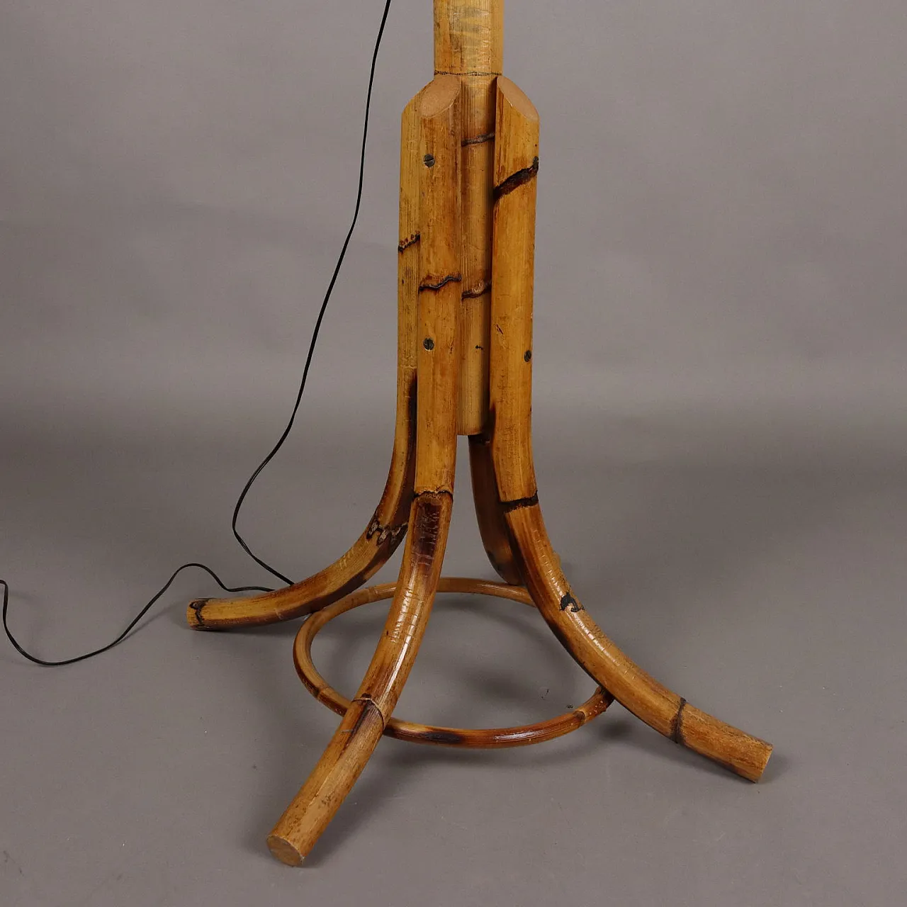 Floor lamp bamboo, 1970s 7