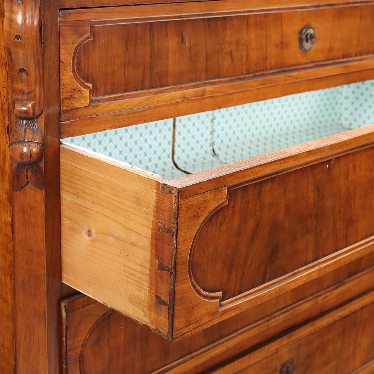 Pair of Louis Philippe wooden chests of drawers, 19th century 6