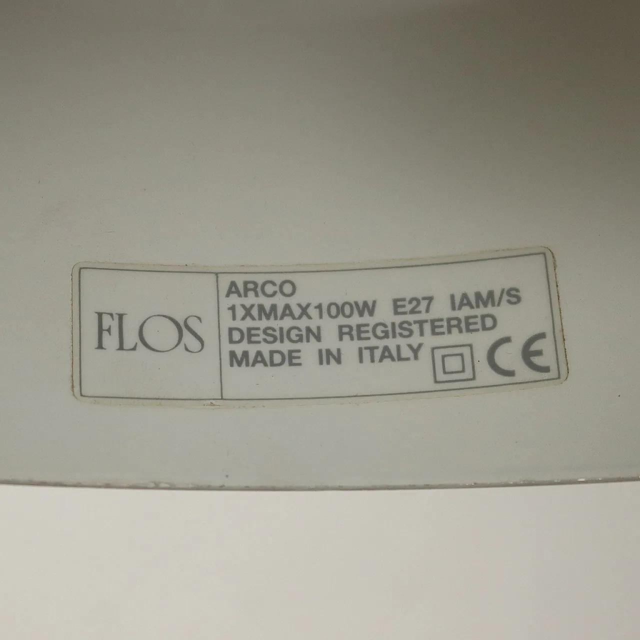 Lampada da terra Arco dei Fratelli Castiglioni per Flos, anni '80 7