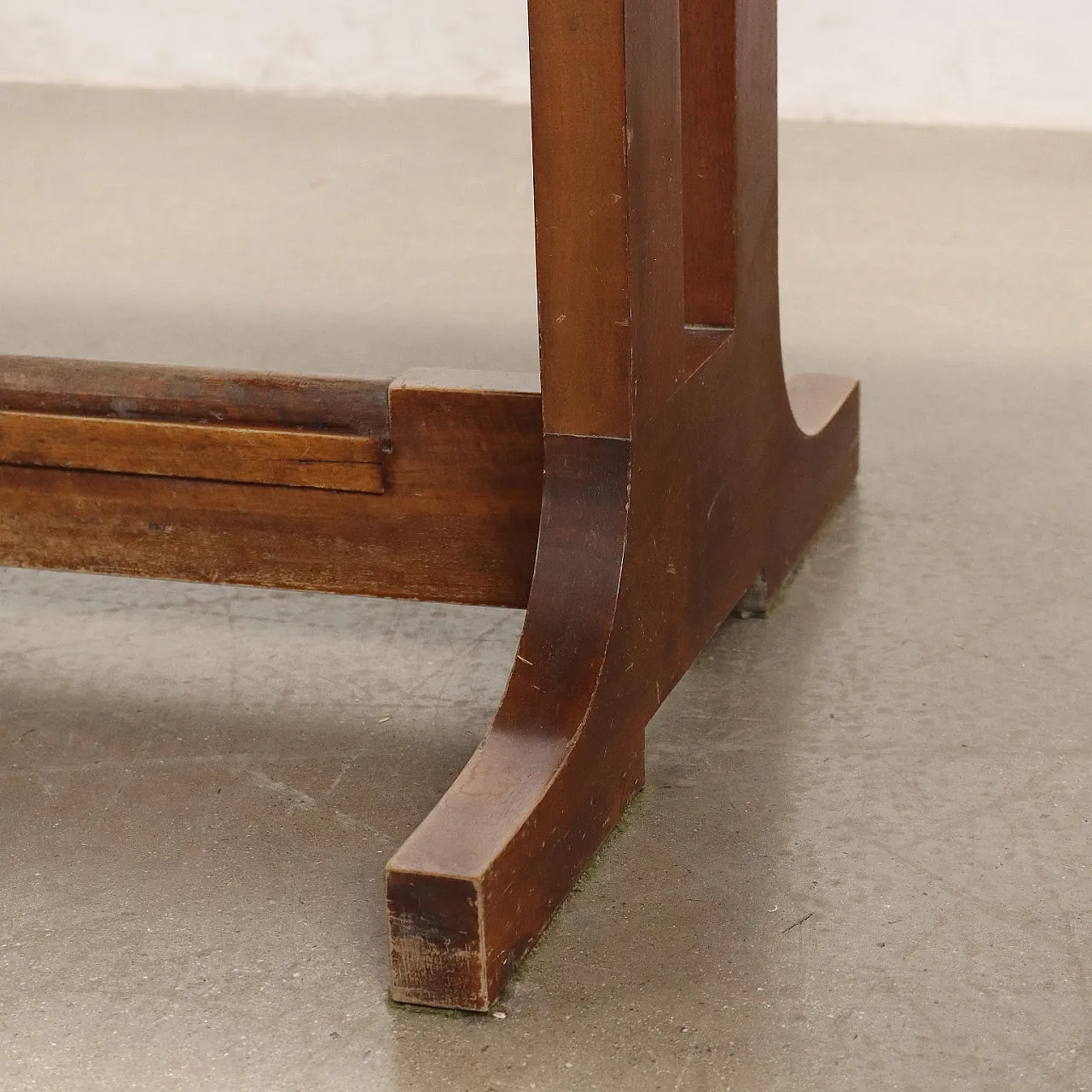 Teak veneered wood writing desk, 1960s 8