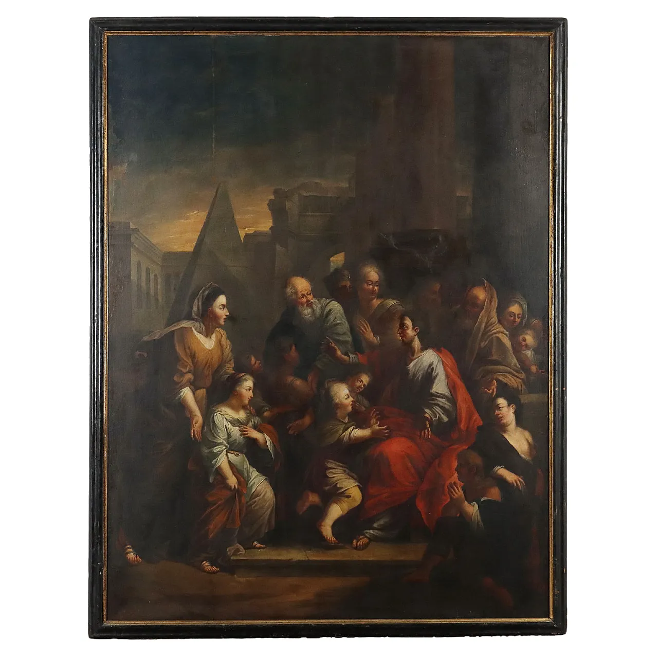 Painting Jesus and the Children, oil on canvas, 18th century 1