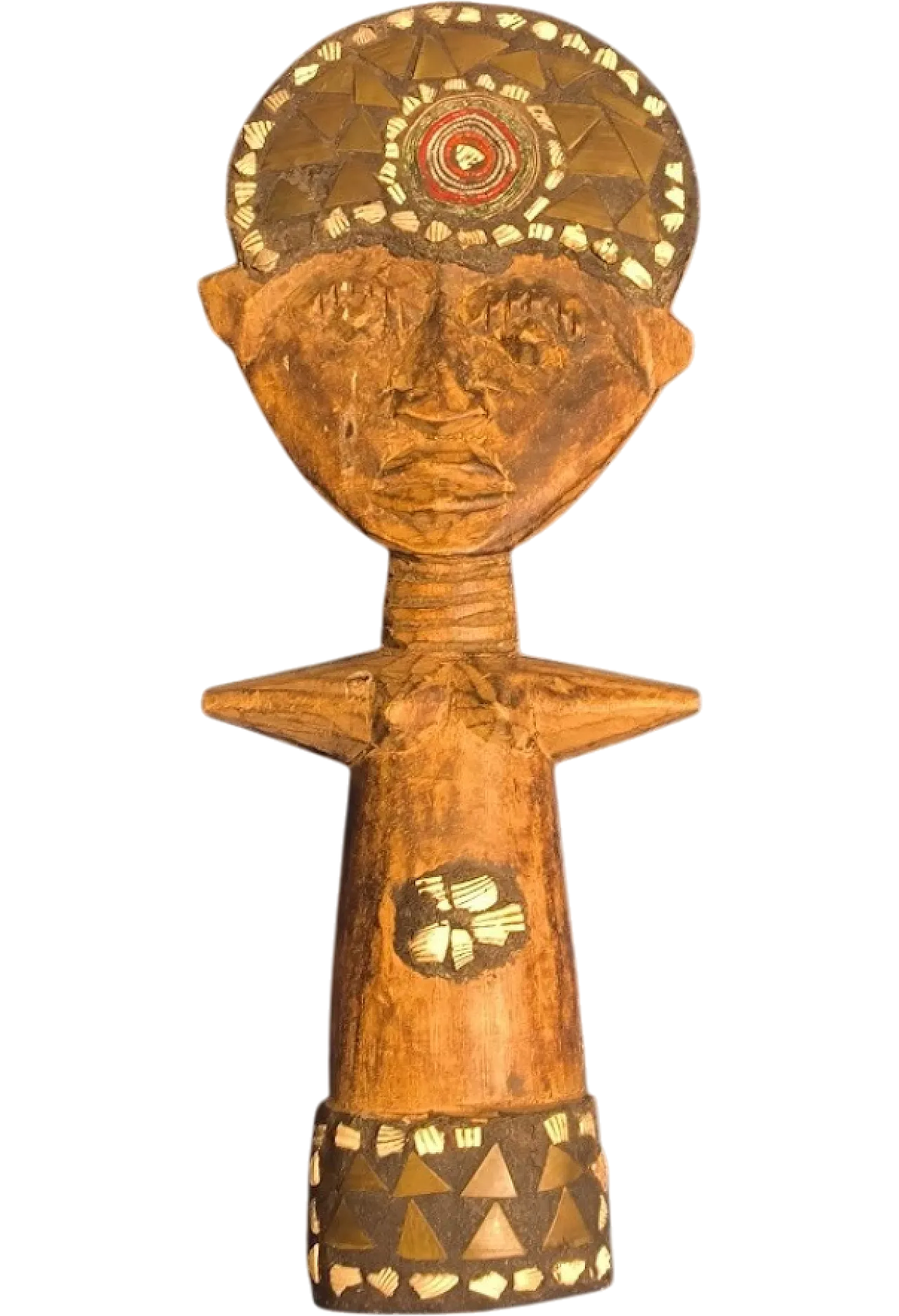 Ancient doll in wood Zaire, 20th century 8