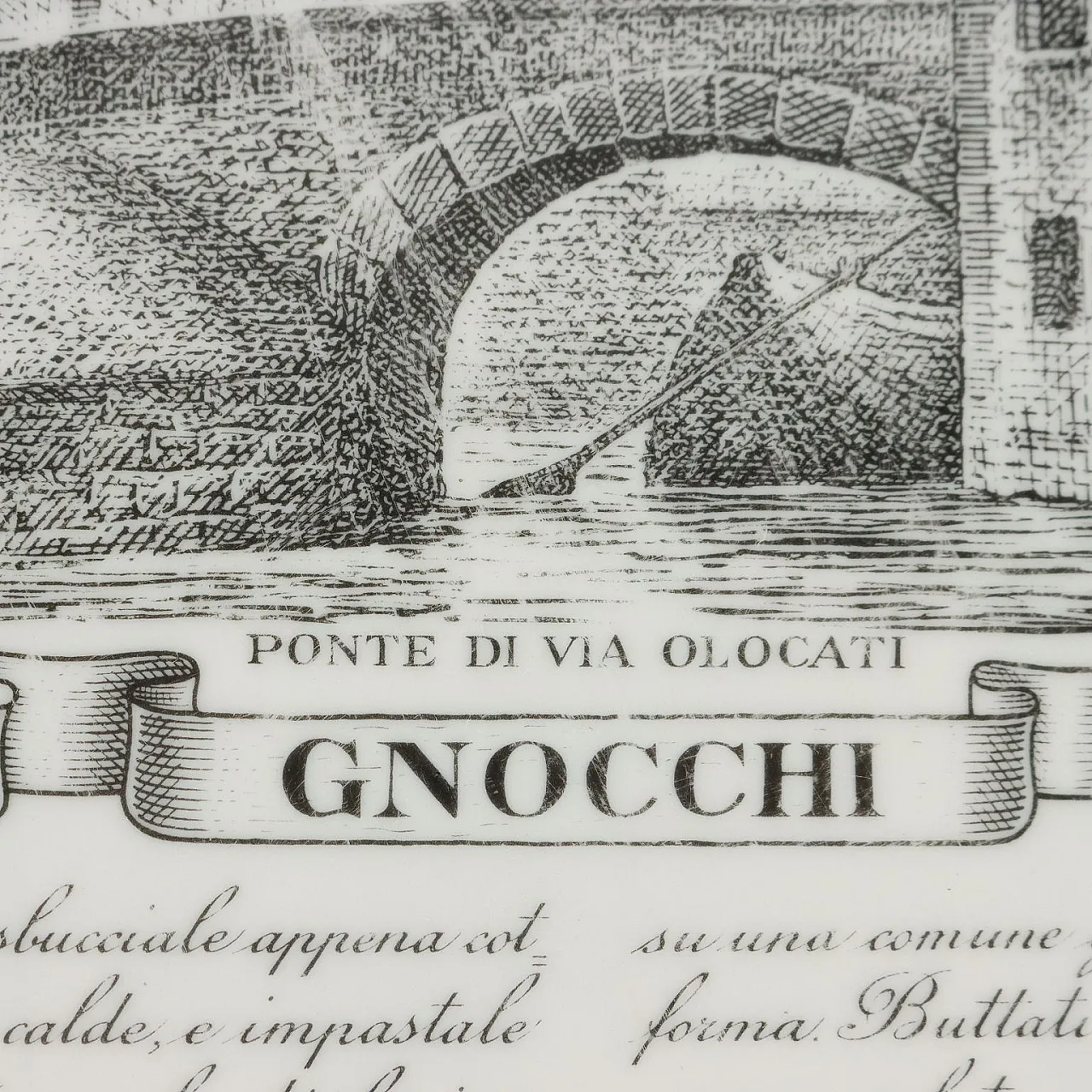 Piatto Specialità Milanesi di Piero Fornasetti, anni '60 4