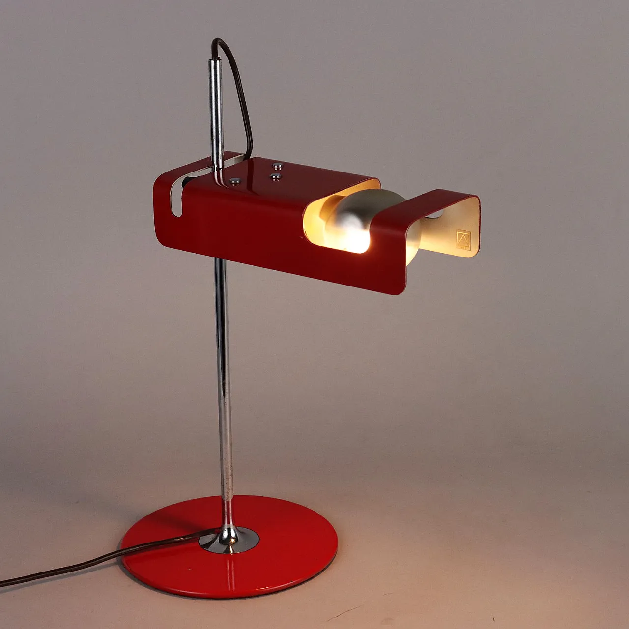 Red Spider table lamp by Joe Colombo for Oluce, 1960s 1