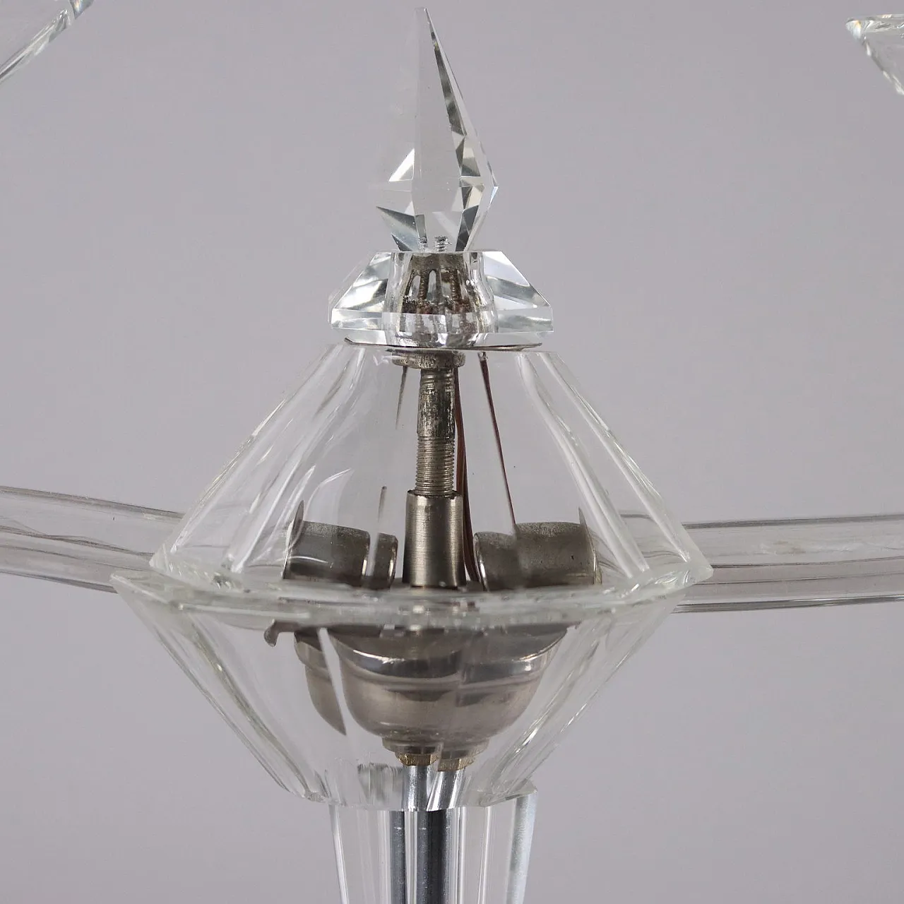 Crystal table lamp, 1980s 3