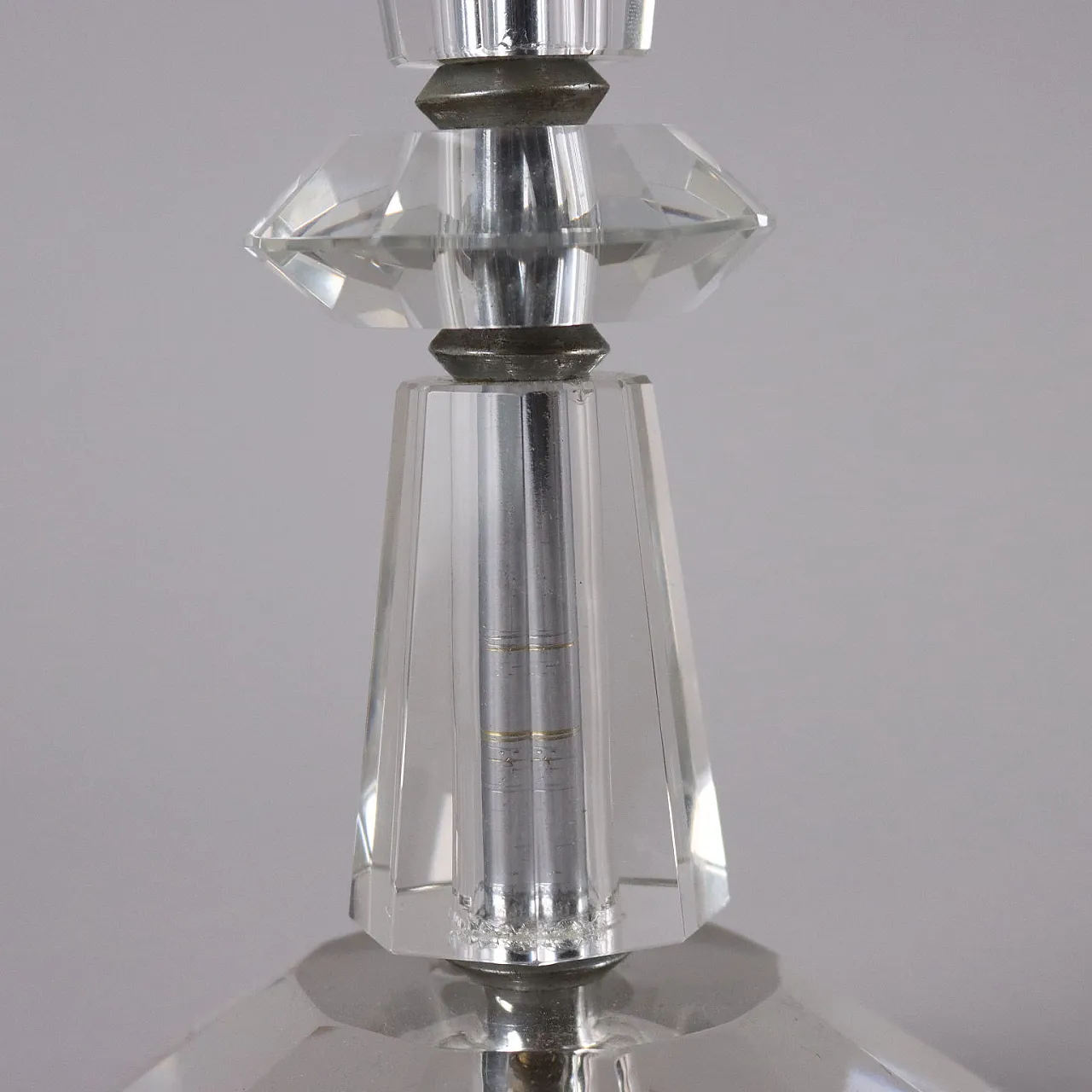 Crystal table lamp, 1980s 5