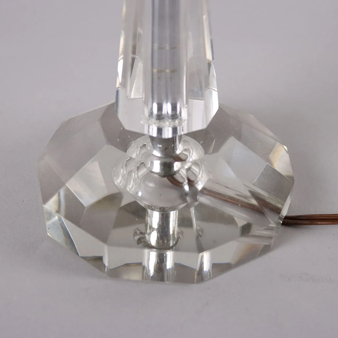 Crystal table lamp, 1980s 7