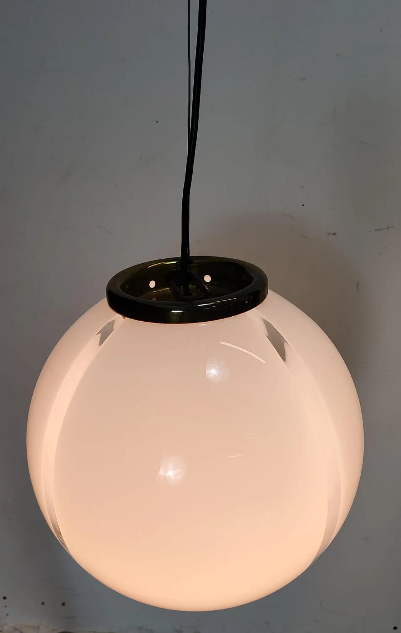 Sphere lamp from the Space Age era in Murano glass, 1960s-70s 9