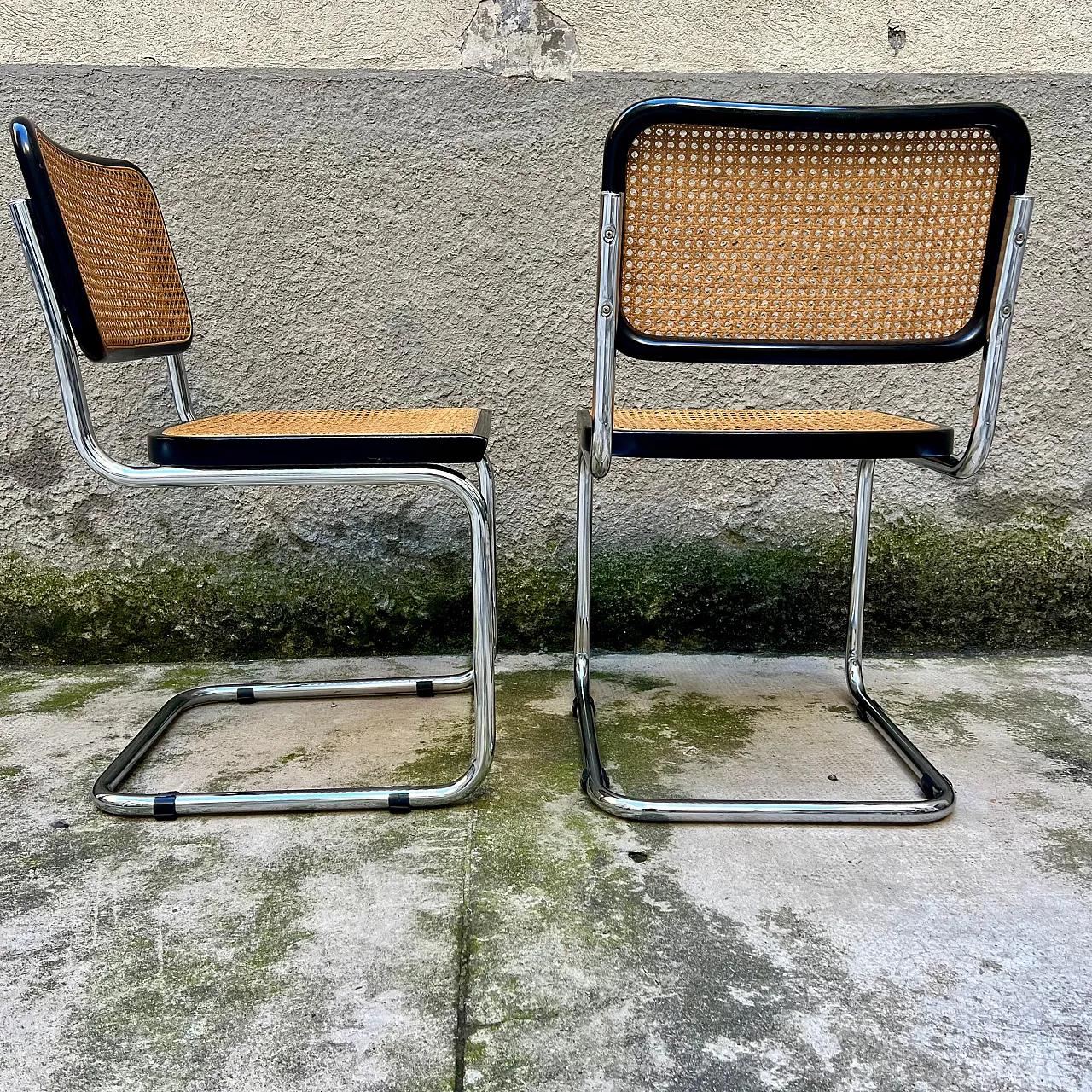 6 Chairs in the style of Marcel Breuer's Cesca model, 1980s 8