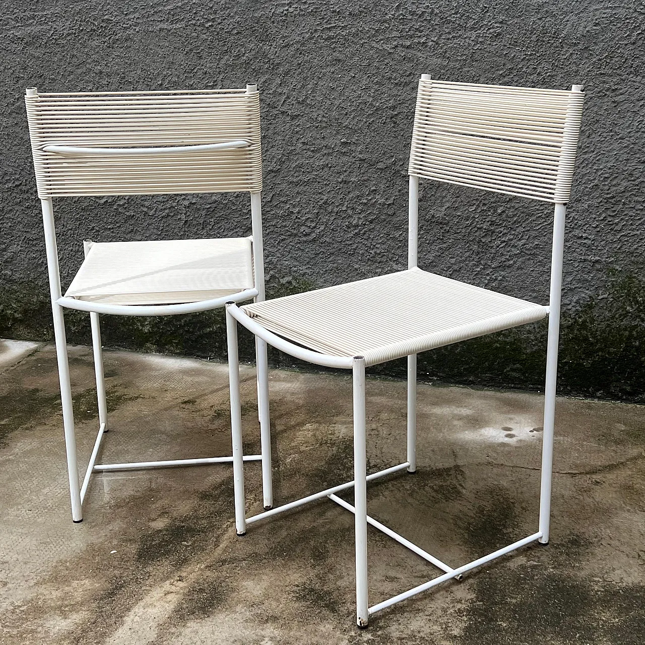 Pair of spaghetti chairs by Giandomenico Belotti for Alias, 1970s 6