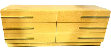 Birch-root chest of drawers, 1970s