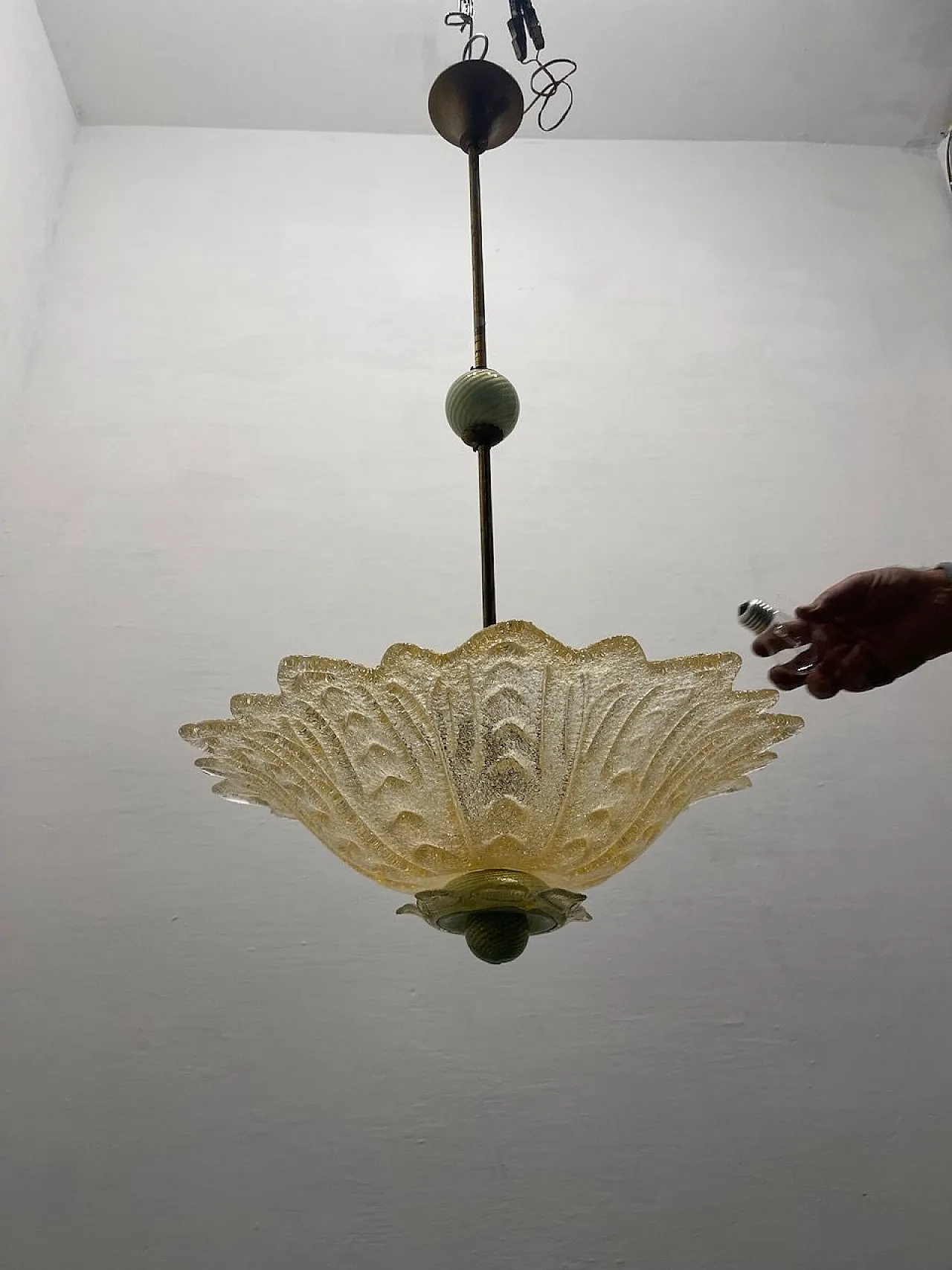 Murano Glass Light Pendant, 1970s 6