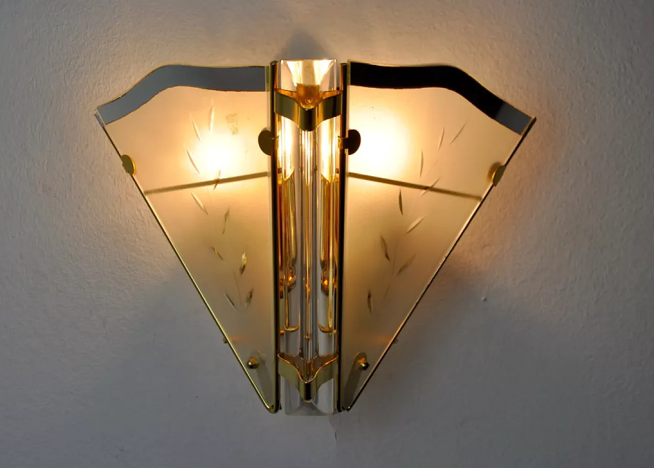 Regency single wall sconce, 1980s 3