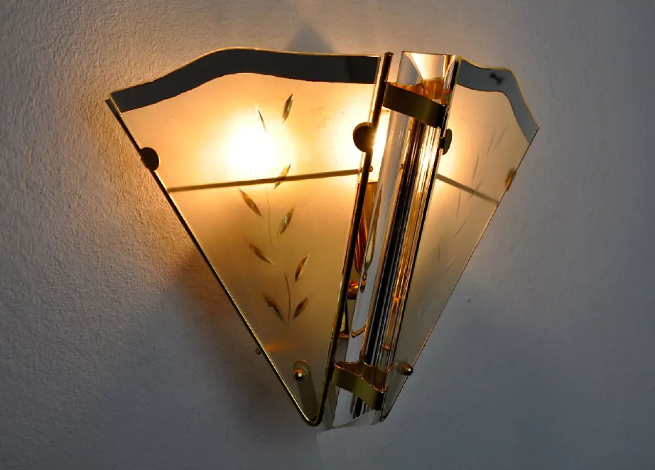 Regency single wall sconce, 1980s 5