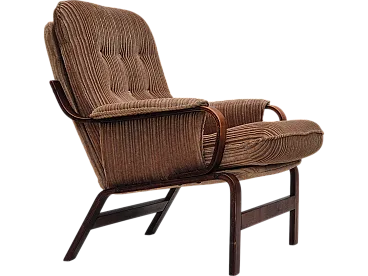 Danish lounge chair corduroy, 1970s