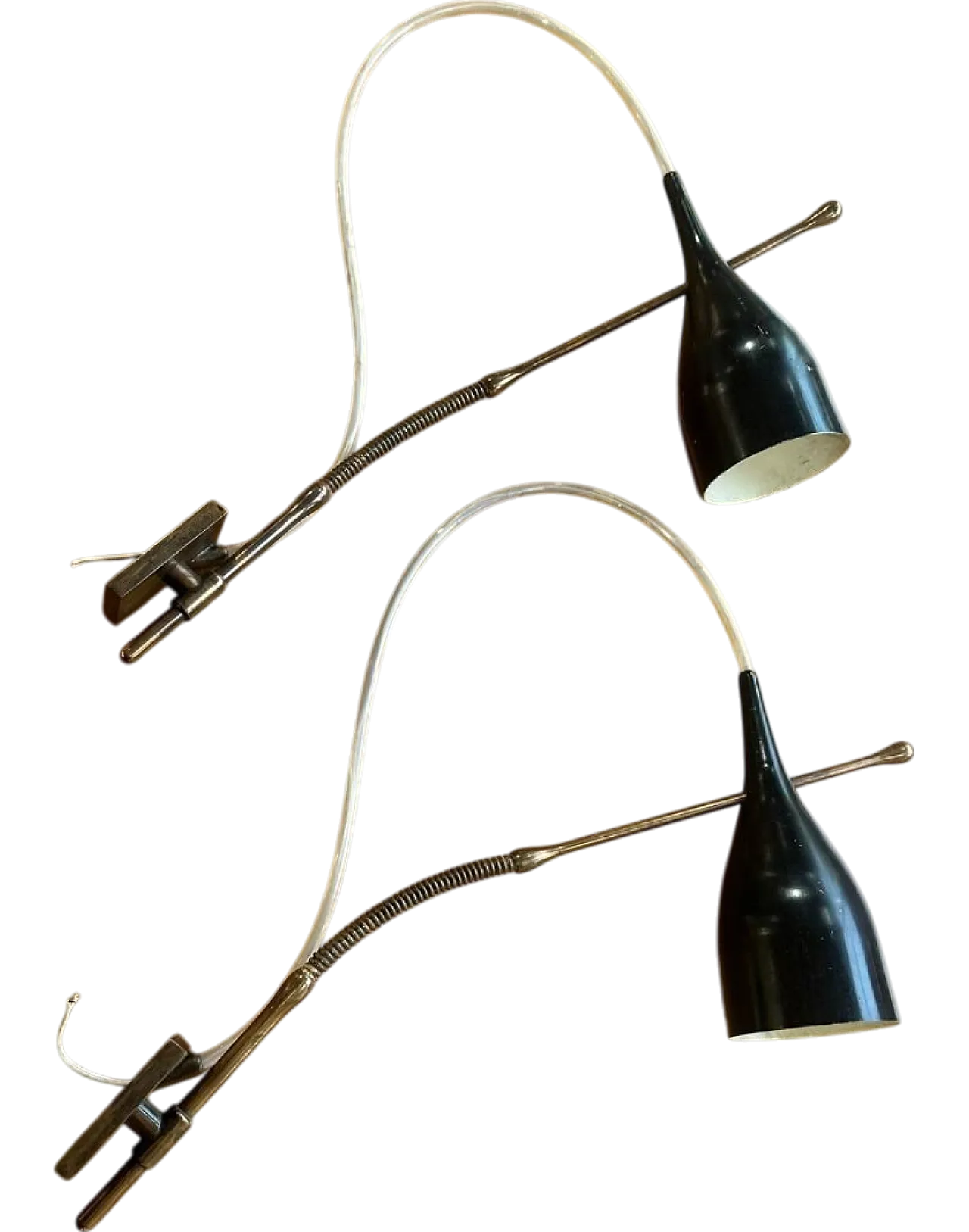 Pair of Lucinella wall lamps by Angelo Lelli for Arredoluce, 1950s 10