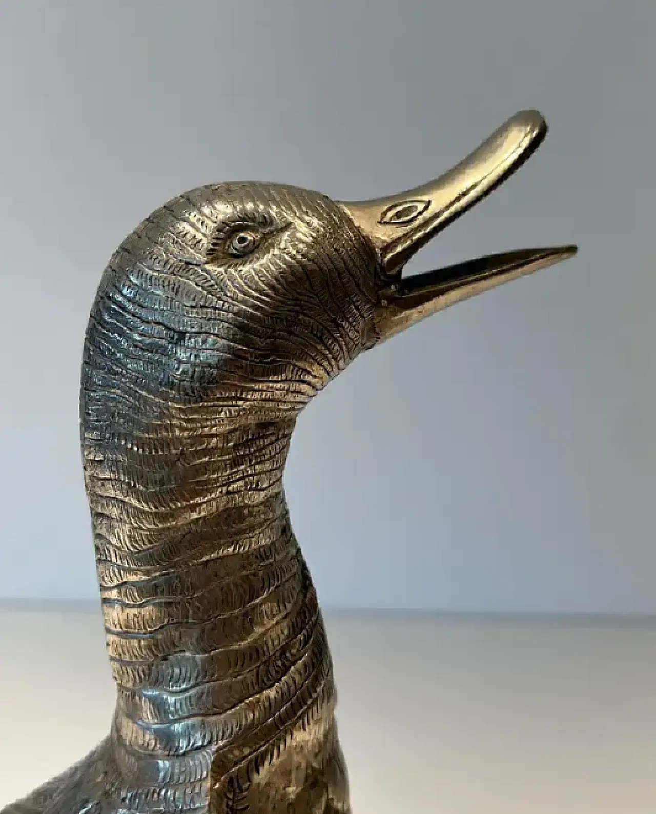 3 Silver-plated bronze ducks, 1970s 11