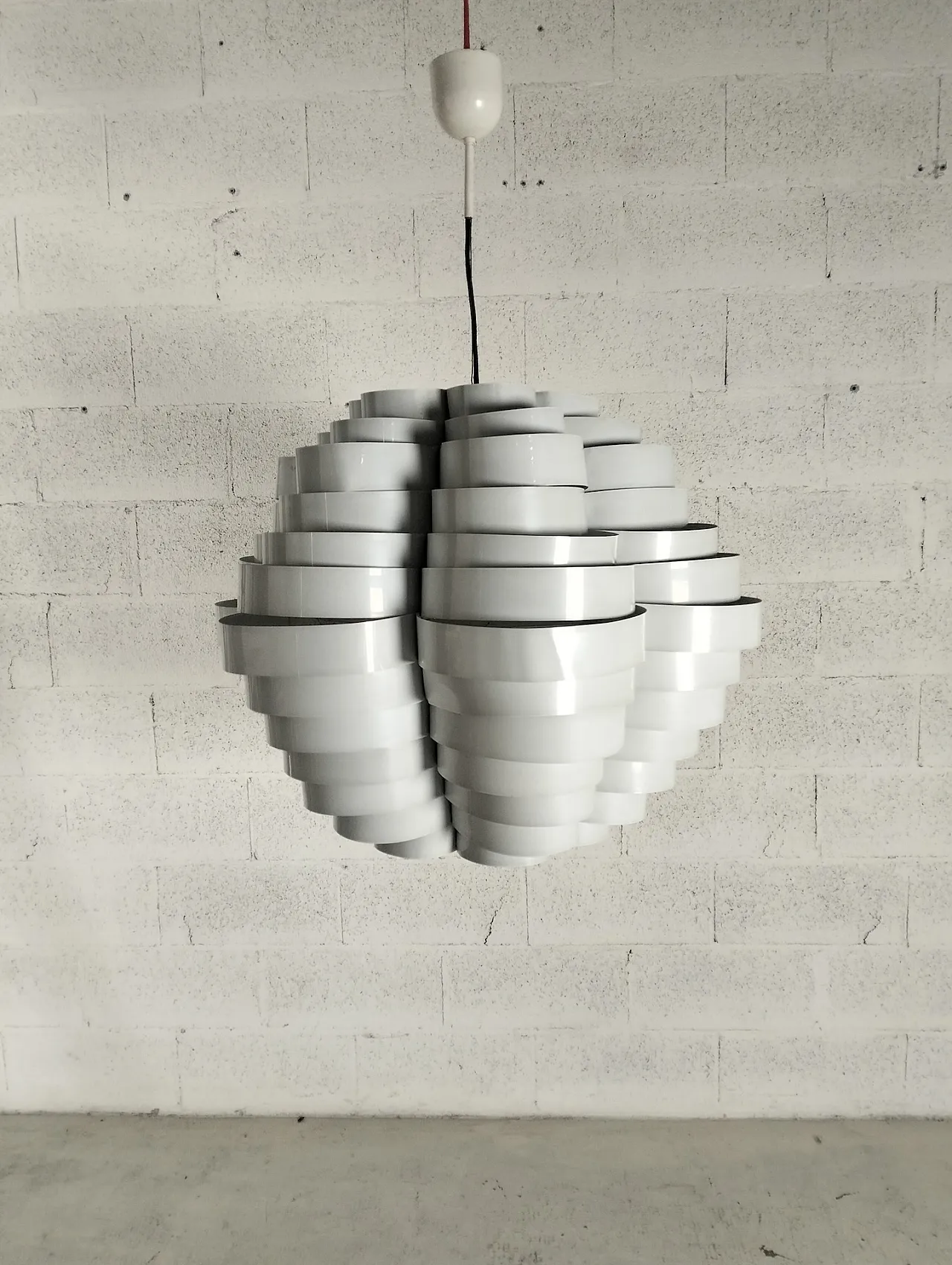 Chandelier 1772 Tornado by Elio Martinelli for Martinelli Luce, 70s 2