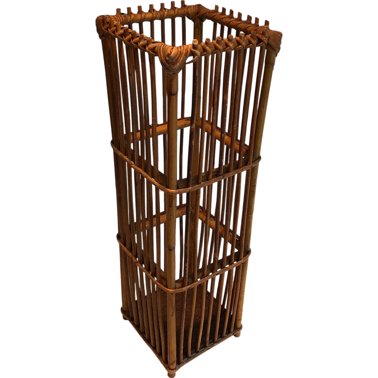 Rattan umbrella stand, 1970s 20