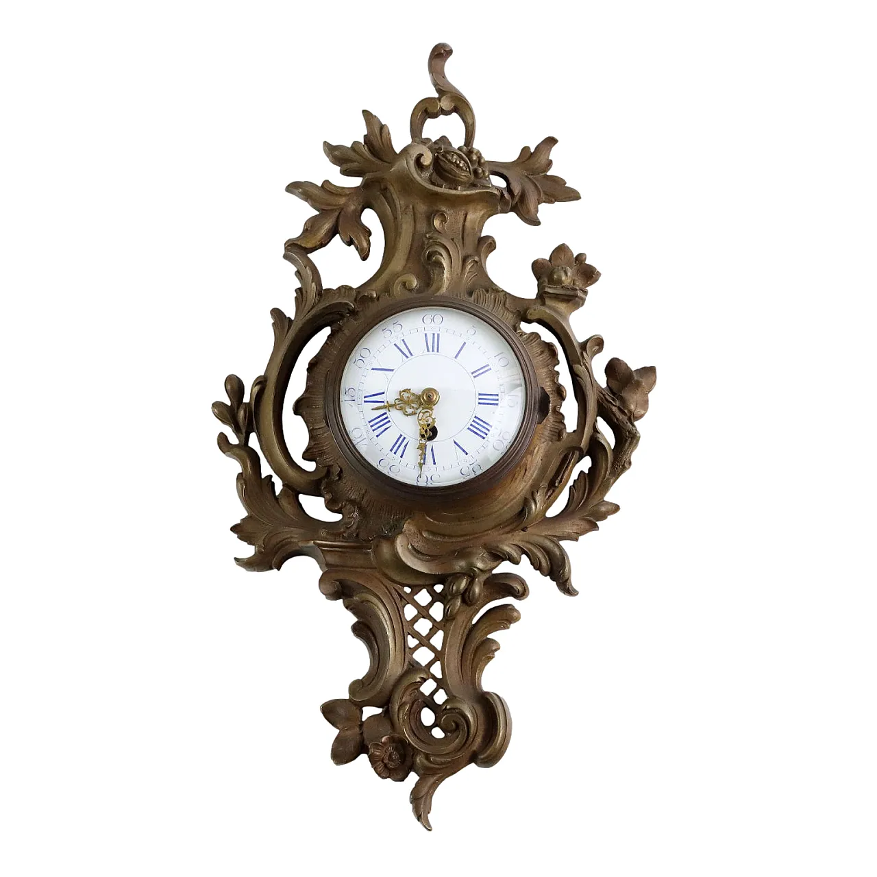 Wall clock gilded bronze France 1921 1