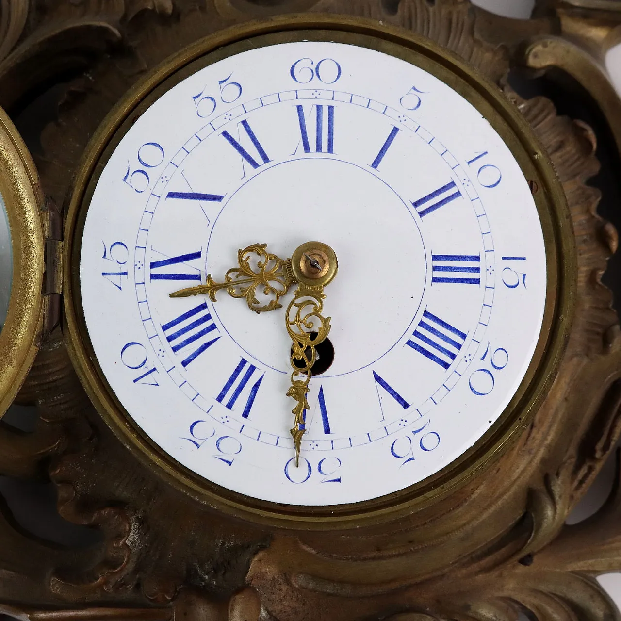 Wall clock gilded bronze France 1921 3