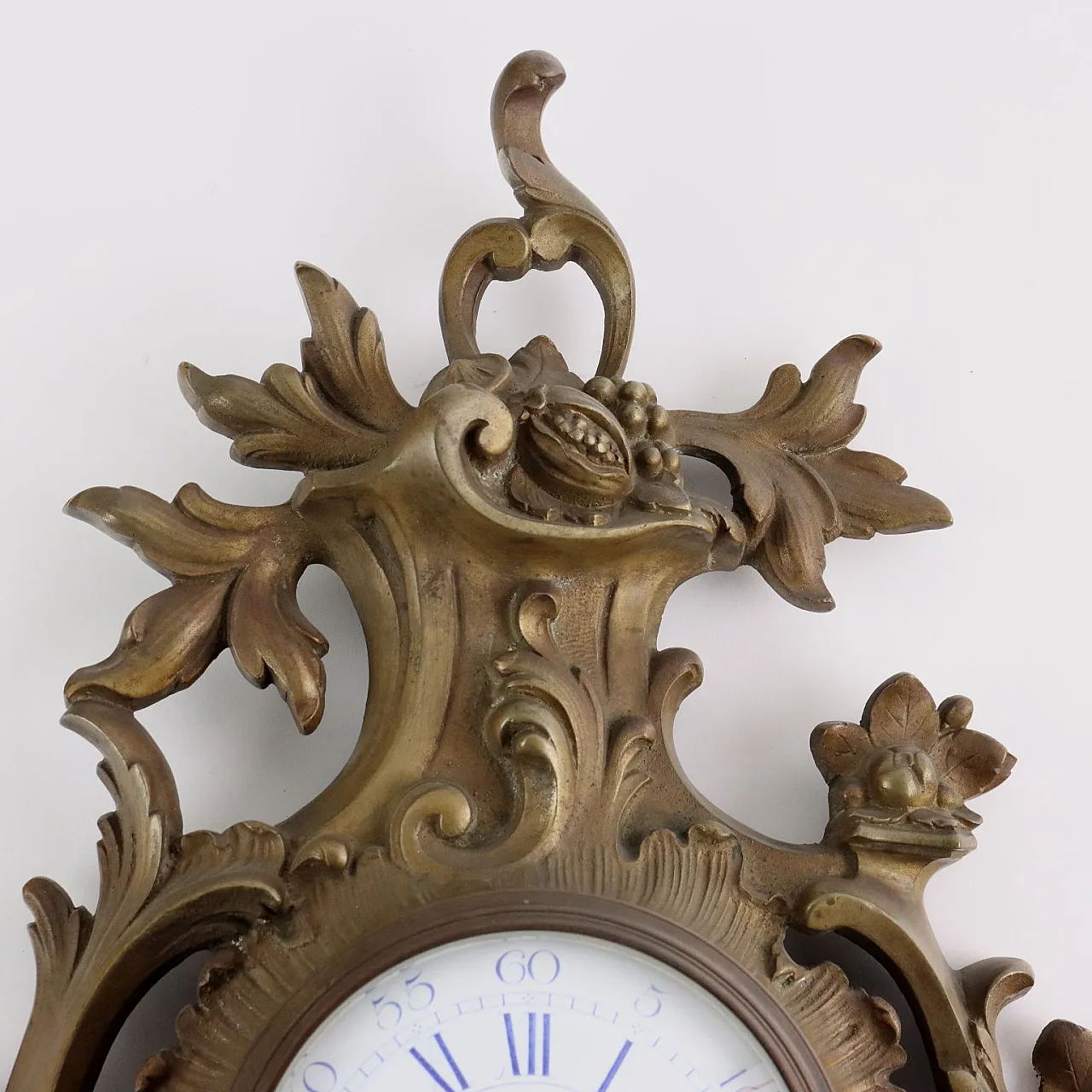 Wall clock gilded bronze France 1921 4