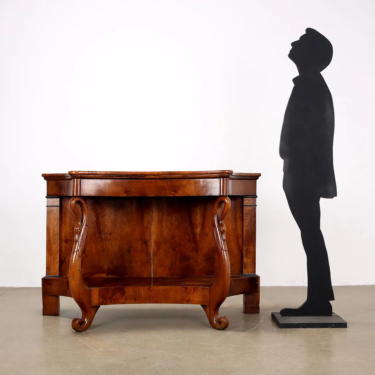 Mahogany console with cherry drawers, 19th century 2